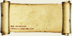 Jana Ognjanović vizit kartica